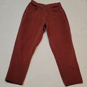 VTG Gitano jeans red hi-waist mom jeans button fly